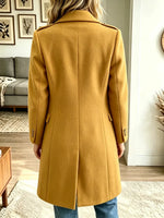 Women’s Double-breasted Mid-length Wool Coat