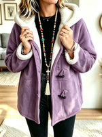 Women's Retro Toggle Button Hooded Coat