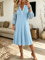 Turtleneck Lantern Sleeve Fringe Knit Midi Dress, Women Slit Loose Sweater Dress