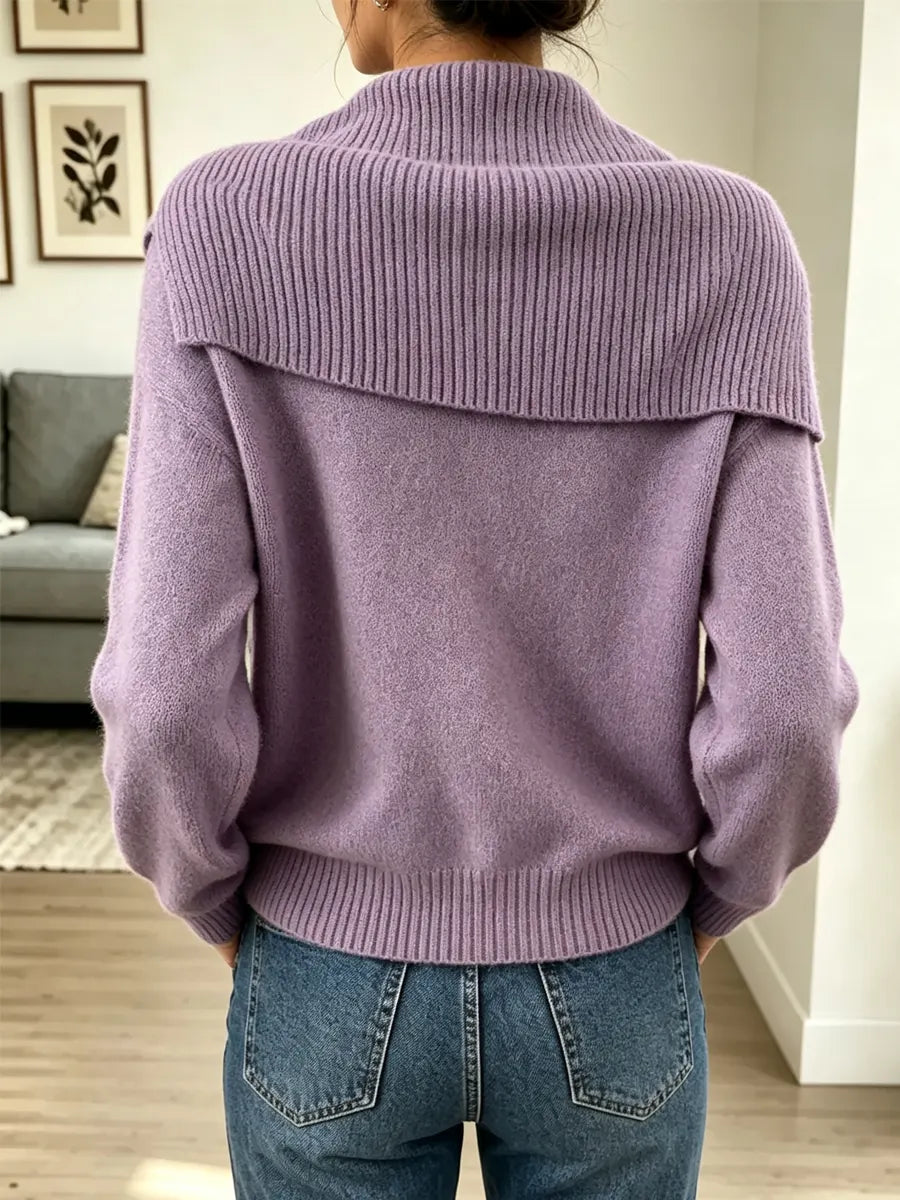 Retro Cozy Art Casual Stylish Long Sleeve Knit Sweater